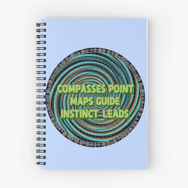 Item preview, Compass Points, Maps Guide, Instinct Leads – Intuition & Life Direction Quote Art designed and sold by SV-Creation.
