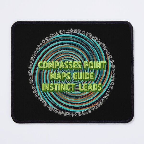 Item preview, Compass Points, Maps Guide, Instinct Leads – Intuition & Life Direction Quote Art designed and sold by SV-Creation.