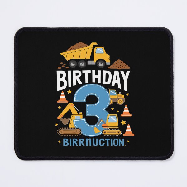 Item preview, Birthday Boy 3 3rd Construction Birthday Party Excavator Kid designed and sold by DigitaldeligArt.