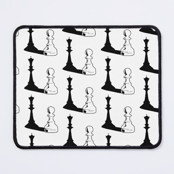 Item preview, Black and White Chess Pawn with King Shadow designed and sold by Dom-Workshop.