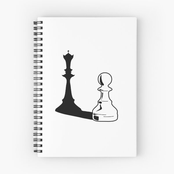 Item preview, Black and White Chess Pawn with King Shadow designed and sold by Dom-Workshop.