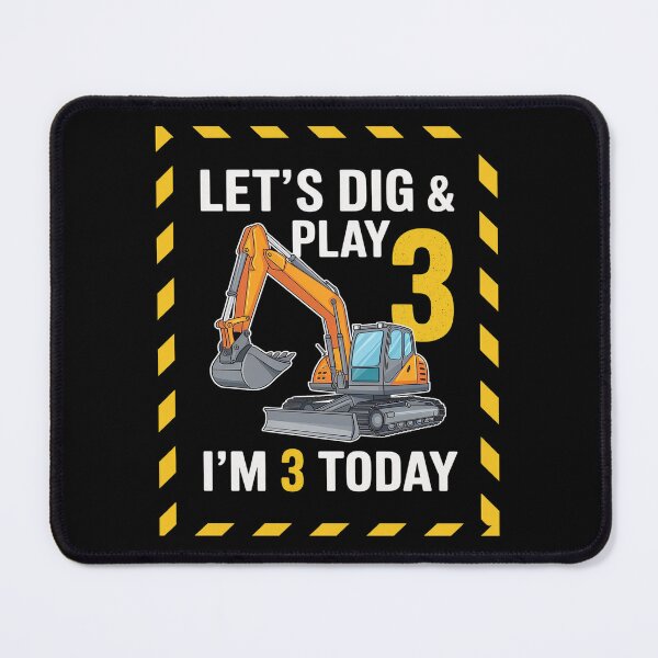 Item preview, Birthday Boy 3 Construction 3rd Birthday Excavator Birthday 1 designed and sold by DigitaldeligArt.