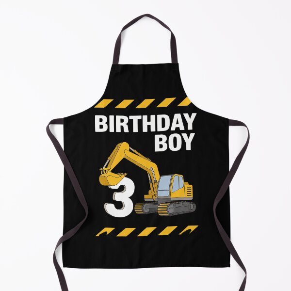 Item preview, Birthday Boy 3rd Birthday Excavator Construction Vehicle designed and sold by MarkLeedsArt.