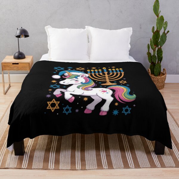 Item preview, Jewnicorn Hanukkah Unicorn Gift Girl Women designed and sold by FaithAbbott.