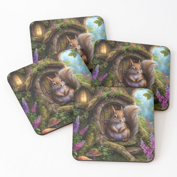 Item preview, The Little Squirrel Guardian of Mosswood designed and sold by MyMagicalPlace.