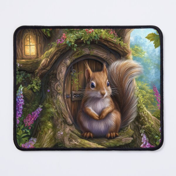 Item preview, The Little Squirrel Guardian of Mosswood designed and sold by MyMagicalPlace.