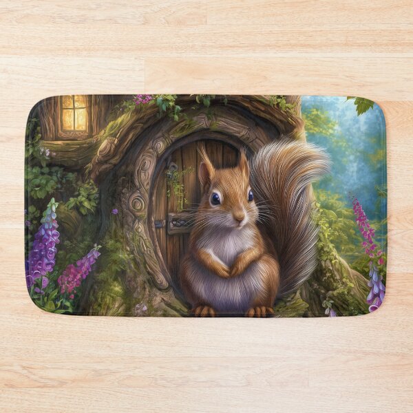Item preview, The Little Squirrel Guardian of Mosswood designed and sold by MyMagicalPlace.