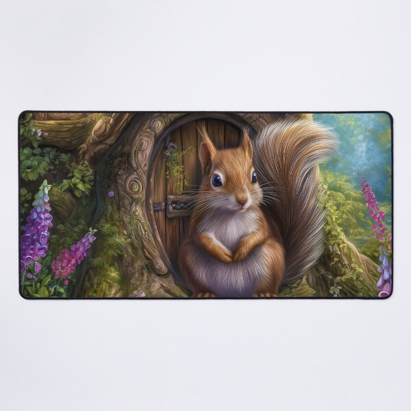 Item preview, The Little Squirrel Guardian of Mosswood designed and sold by MyMagicalPlace.
