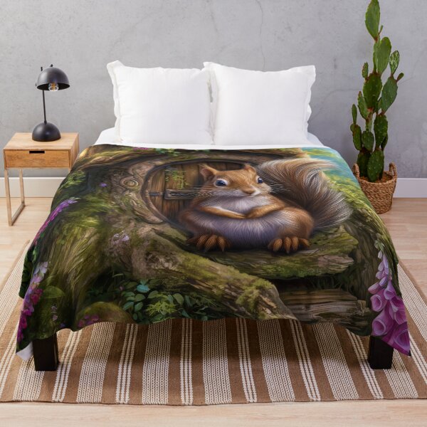 Item preview, The Little Squirrel Guardian of Mosswood designed and sold by MyMagicalPlace.