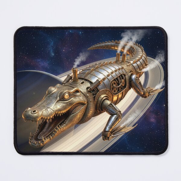 Item preview, Steampunk Art Nouveau Alligator Spaceship designed and sold by Tridentulus.