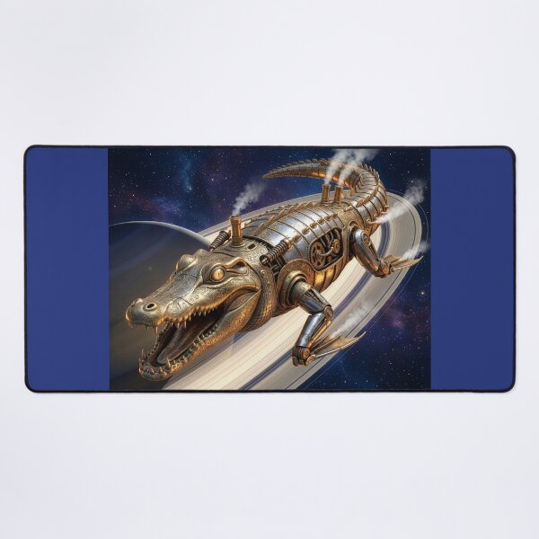 Item preview, Steampunk Art Nouveau Alligator Spaceship designed and sold by Tridentulus.