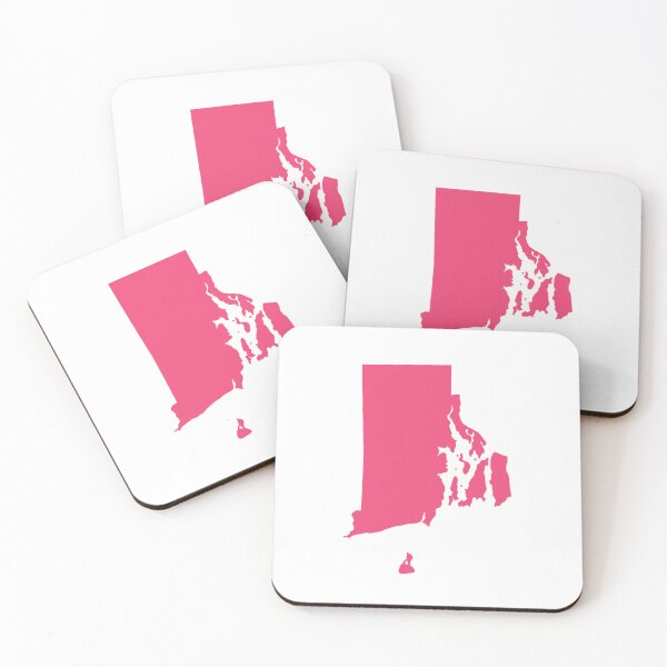 Item preview, Rhode Island Map Silhouette – Minimal Pink designed and sold by Paper Drip.