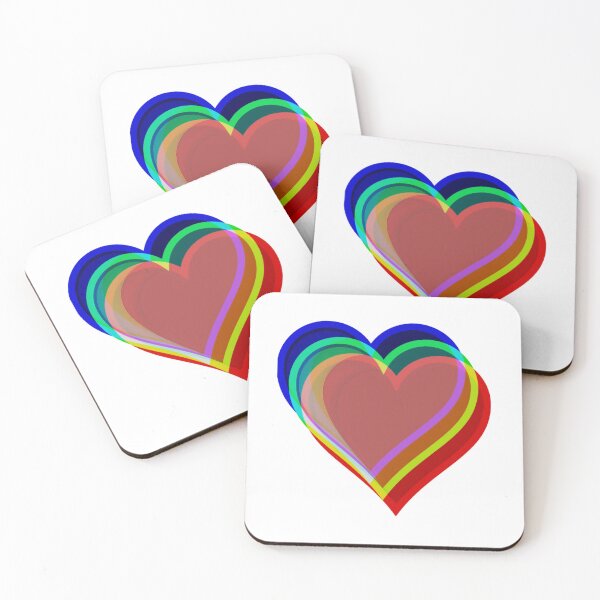 Item preview, LOVE Color Artwork Psychedelic Colorful Rainbow Heart Art Graphic  designed and sold by Space Ghettos.