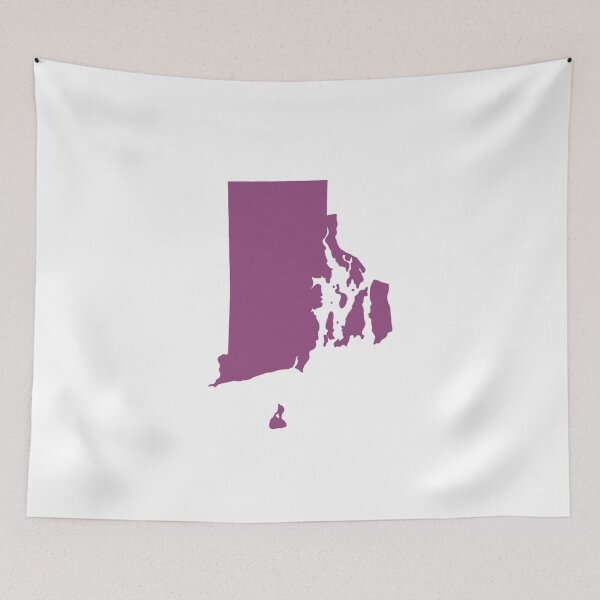 Item preview, Rhode Island Map Silhouette – Minimal Purple designed and sold by Paper Drip.