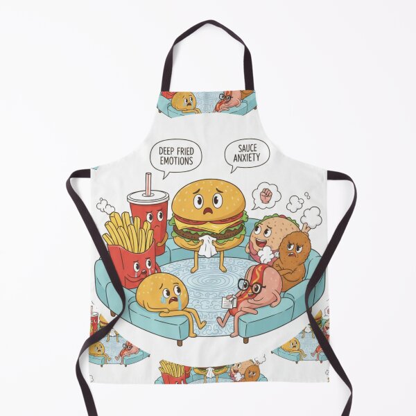 Item preview, Fast Food Therapy – Funny Talking Food Shirt designed and sold by COYOTE.