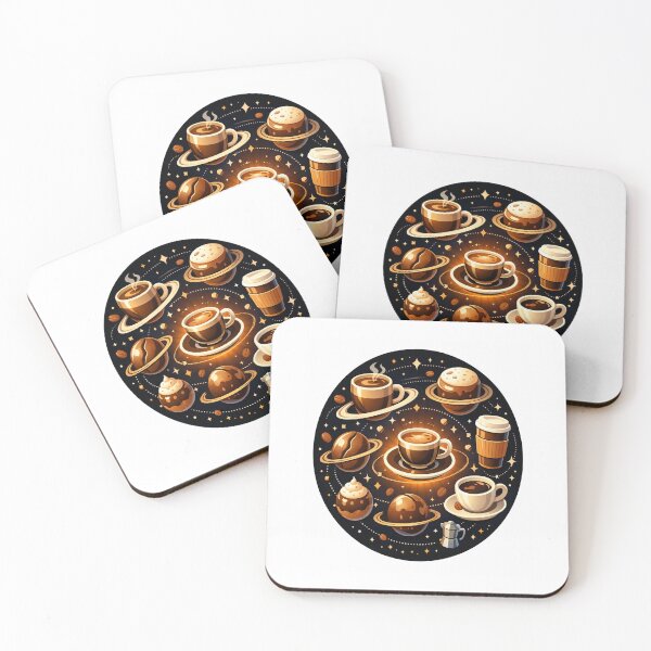 Item preview, Coffee Galaxy: Surreal Coffee Planets Art designed and sold by RonBear-Designs.