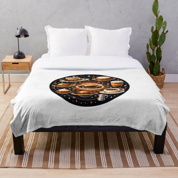 Item preview, Coffee Galaxy: Arte surrealista de planetas cafetaleros designed and sold by RonBear-Designs.