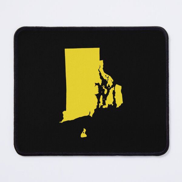Item preview, Rhode Island Map Silhouette – Minimal Yellow designed and sold by Paper Drip.