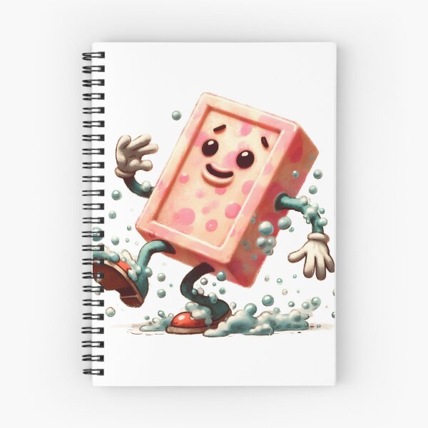 Item preview, Retro Soap Character with Bubbles and Smile designed and sold by LunaPixelStudio.