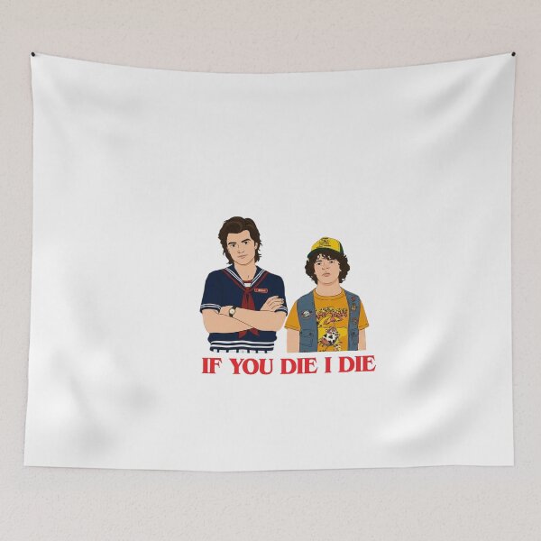 Aperçu de l'œuvre Si tu meurs, je meurs aussi ! Dustin et Steve - Stranger Things 5 créée et vendue par LeonelJohnson.