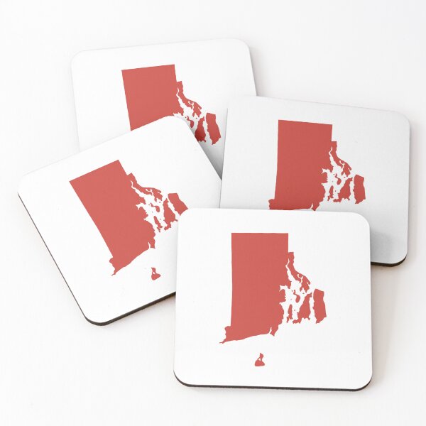 Item preview, Rhode Island Map Silhouette – Minimal Maroon designed and sold by Paper Drip.