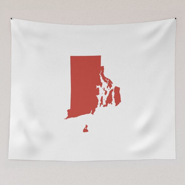 Item preview, Rhode Island Map Silhouette – Minimal Maroon designed and sold by Paper Drip.