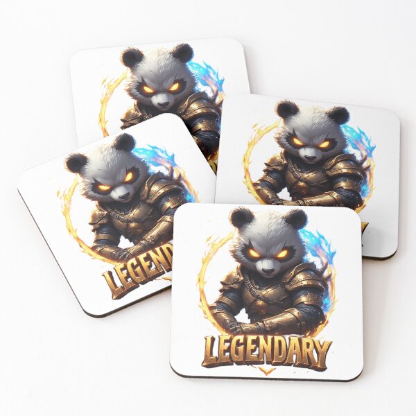 Item preview, Legendary Armored Panda with Elemental Flames designed and sold by newvisionart191.