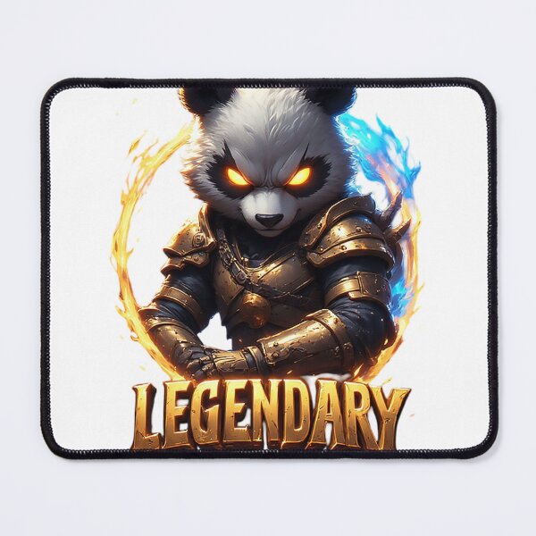 Item preview, Legendary Armored Panda with Elemental Flames designed and sold by newvisionart191.
