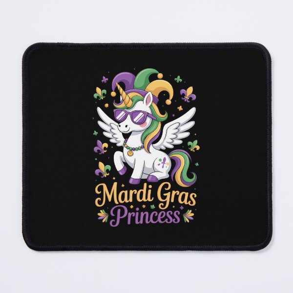 Item preview, Mardi Gras Princess Unicorn Fat Tuesday Girls Kids Toddler designed and sold by FaithAbbott.