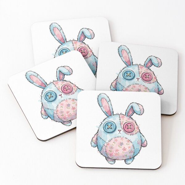 Item preview, Patchwork Animal: Button-Eyed Bunny designed and sold by bapupa.