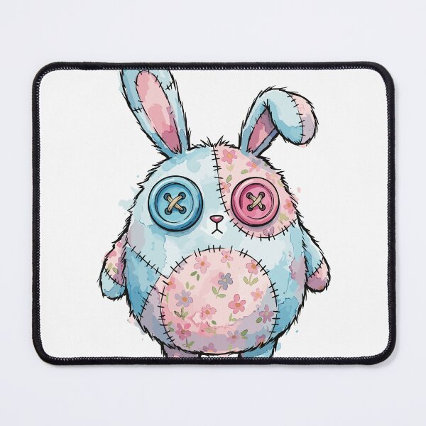 Item preview, Patchwork Animal: Button-Eyed Bunny designed and sold by bapupa.