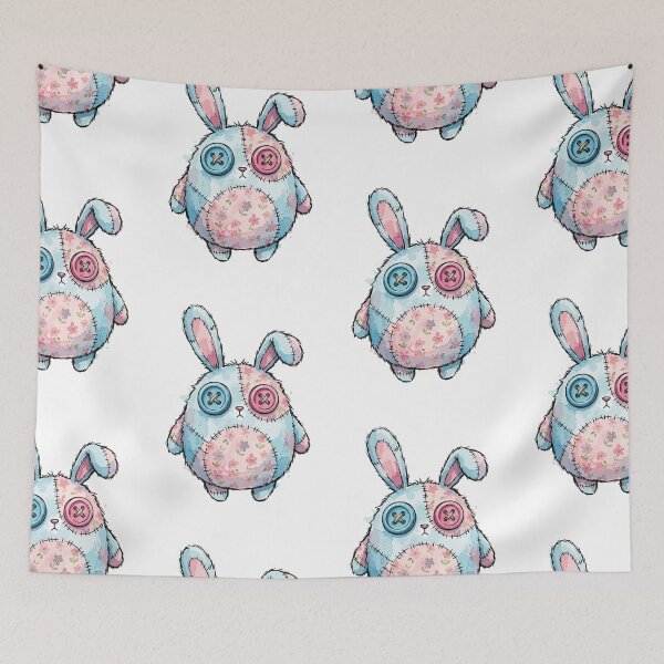 Item preview, Patchwork Animal: Button-Eyed Bunny designed and sold by bapupa.