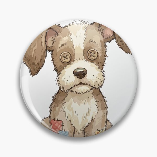 Item preview, Patchwork Animal: Button-Nose Pup designed and sold by bapupa.