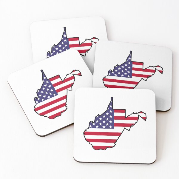 Item preview, West Virginia Stars & Stripes State Silhouette – Distressed Americana designed and sold by Paper Drip.
