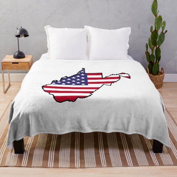 Item preview, West Virginia Stars & Stripes State Silhouette – Distressed Americana designed and sold by Paper Drip.