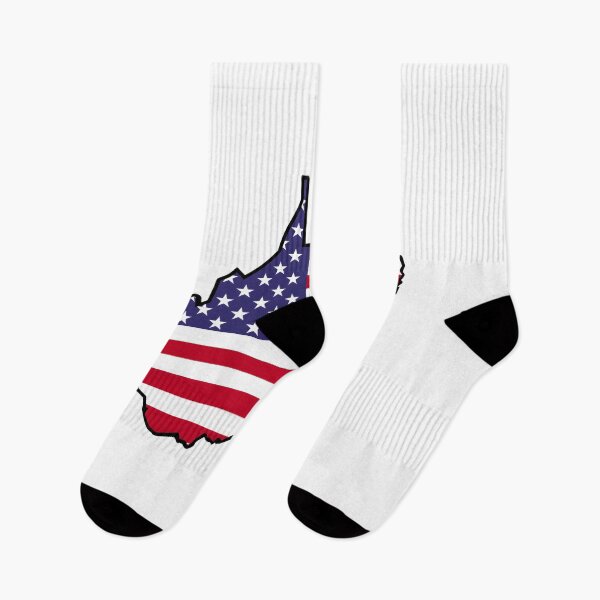 Item preview, West Virginia Stars & Stripes State Silhouette – Distressed Americana designed and sold by Paper Drip.