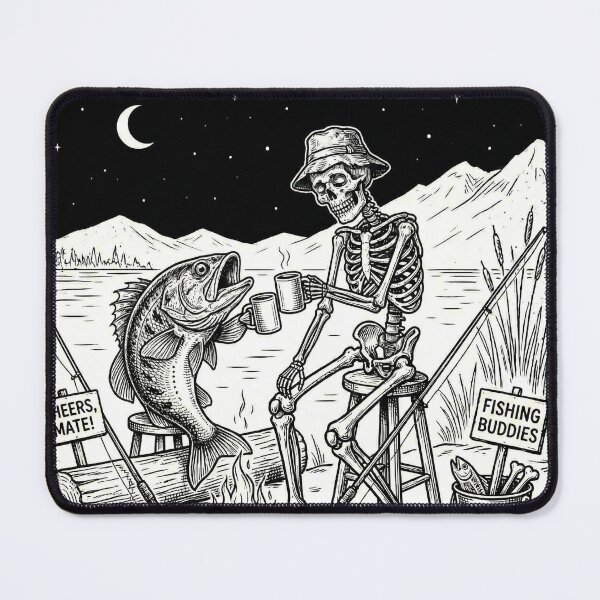 Item preview, Skeleton Fisherman Retro Fishing designed and sold by EverBranz-stor.