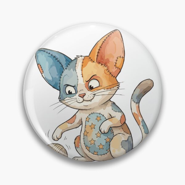 Item preview, Patchwork Animal: Patch-Kitty Pouncer designed and sold by bapupa.