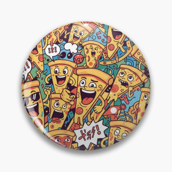 Item preview, Pizza Party Chaos – Funny Talking Food Shirt designed and sold by COYOTE.