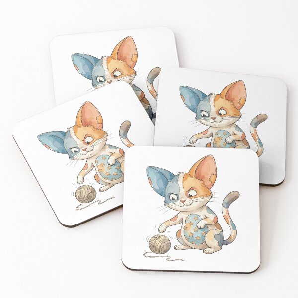 Item preview, Patchwork Animal: Patch-Kitty Pouncer designed and sold by bapupa.