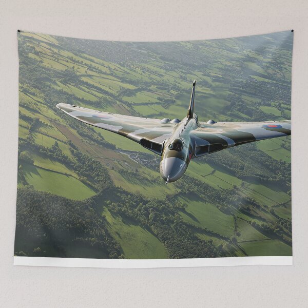 Item preview, Vulcan Bomber Over Countryside designed and sold by Skyframe Aviation.