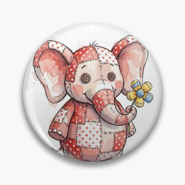 Item preview, Patchwork Animal: Polka Dot Elephant designed and sold by bapupa.