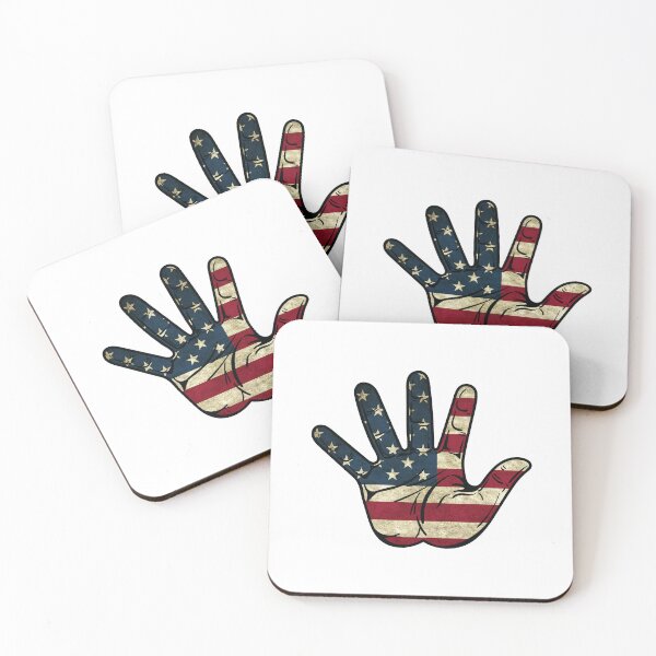 Item preview, Vintage American Flag Hand designed and sold by MarshallStickerX.