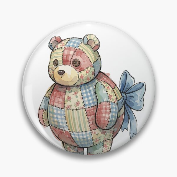 Item preview, Patchwork Animal: Quilted Bear Cub designed and sold by bapupa.