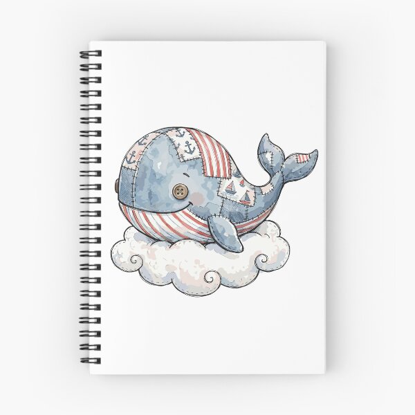 Item preview, Patchwork Animal: Quilted Whale Cloud	 designed and sold by bapupa.