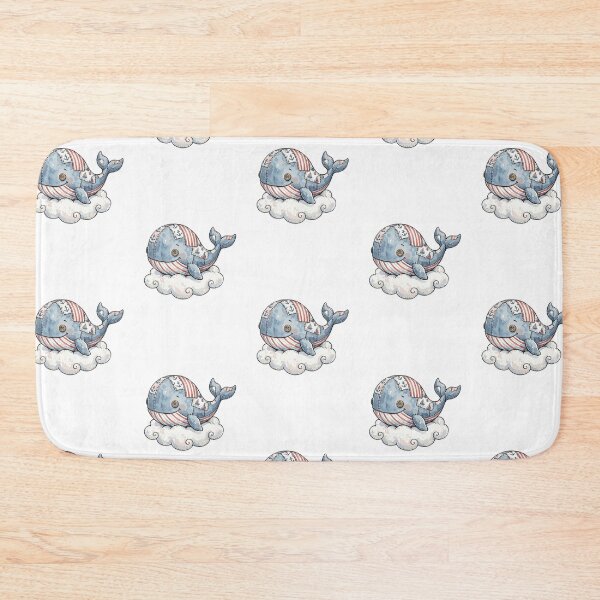 Item preview, Patchwork Animal: Quilted Whale Cloud	 designed and sold by bapupa.