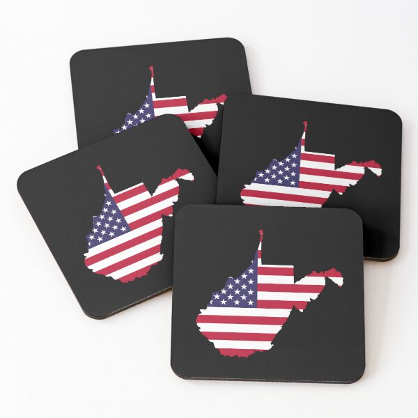 Item preview, West Virginia Stars & Stripes State Silhouette – Distressed Americana designed and sold by Paper Drip.