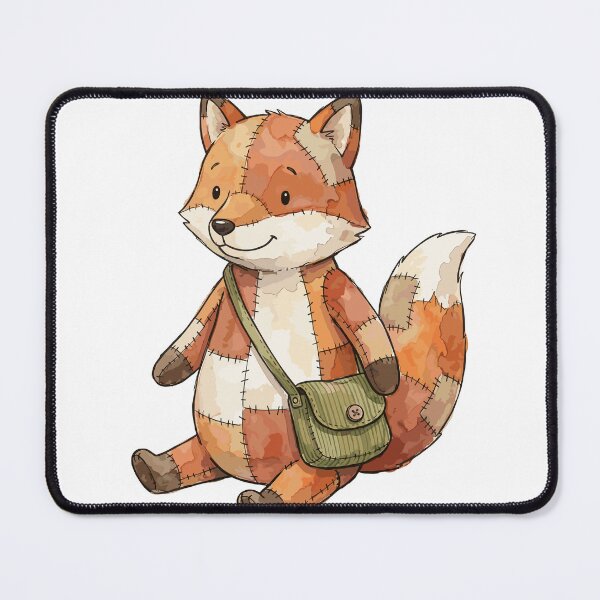 Item preview, Patchwork Animal: Scrappy Fox Explorer designed and sold by bapupa.