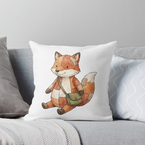 Item preview, Patchwork Animal: Scrappy Fox Explorer designed and sold by bapupa.