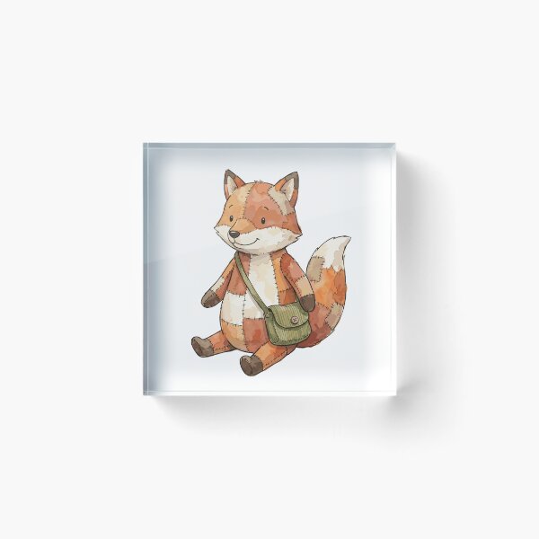 Item preview, Patchwork Animal: Scrappy Fox Explorer designed and sold by bapupa.